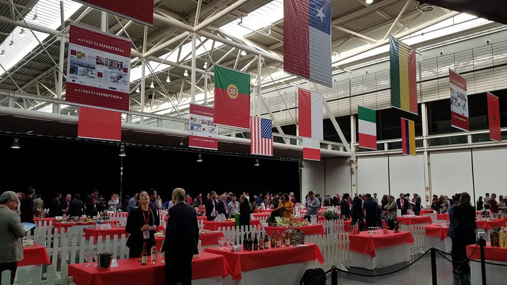 Stands de las compa&ntilde;&iacute;as gallegas en Expocoru&ntilde;a durante la celebraci&oacute;n de Exporpymes.