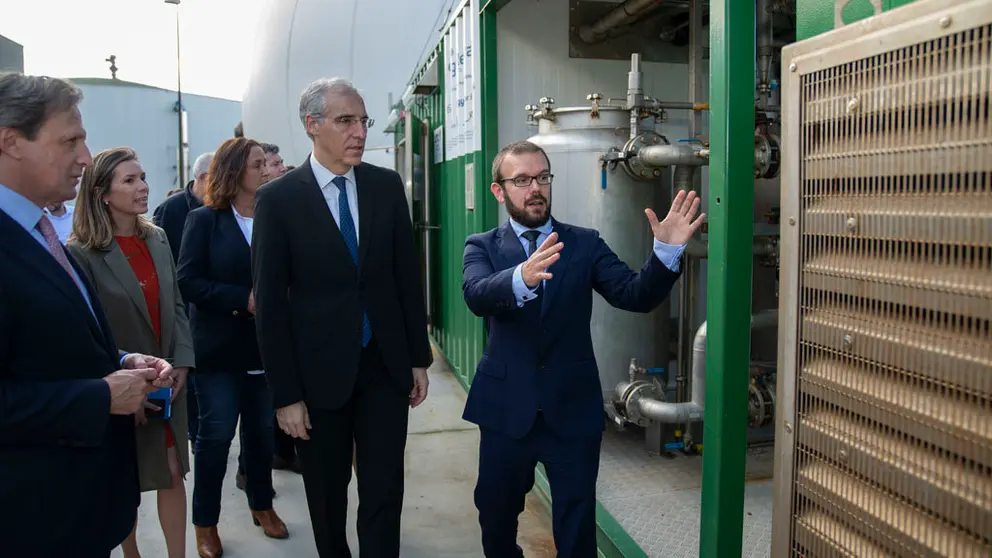 Presentaci&oacute;n de resultados de la Unidad Mixta Gas Renovable, en la EDAR de Bens./M.FUENTES.