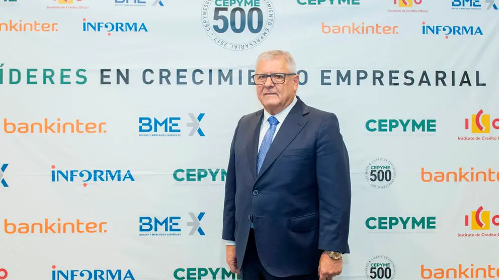 El presidente de Ibersys, Jos&eacute; Antonio Grand&iacute;o,  particip&oacute; en la gala de CEPYME500.