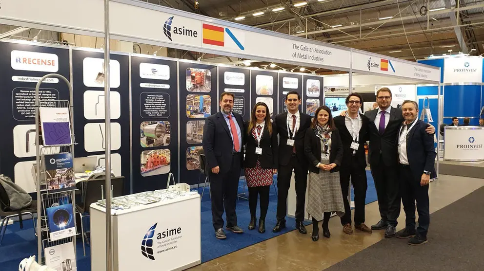 Delegaci&oacute;n de Asime en la feria sueca Elmia.
