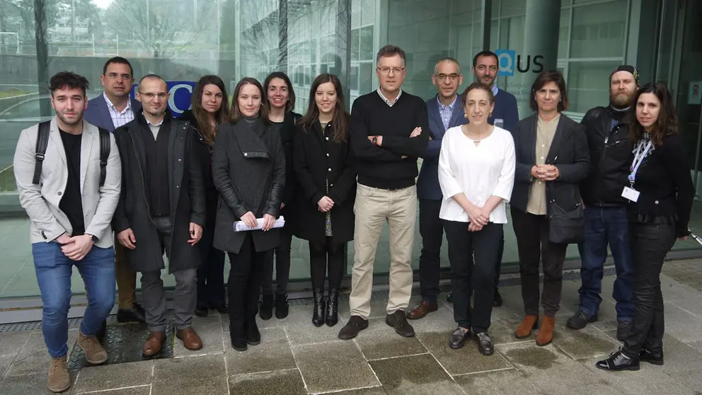 Asistentes al bioalmorzo de Bioga y CiQUS, en Santiago.
