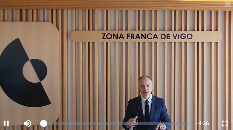 Declaraci&oacute;n del delegado de la Zona Franca de Vigo, David Regades.