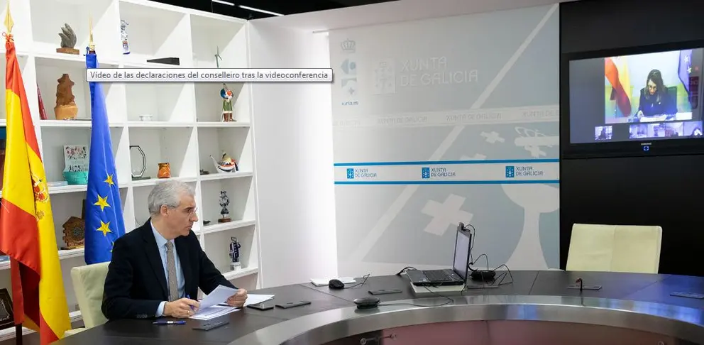 Francisco Conde, conselleiro de Econom&iacute;a, Emprego e Industria.