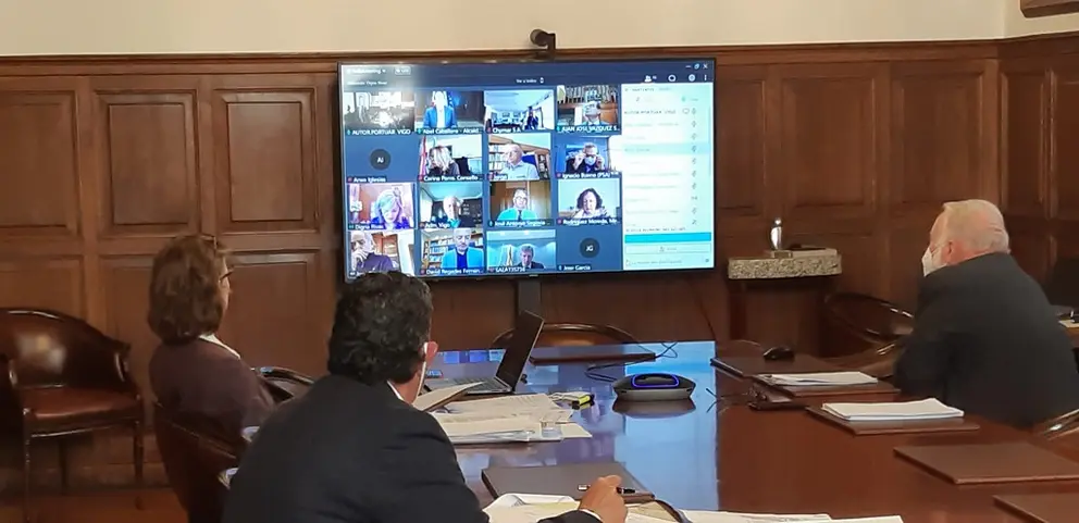 Reuni&oacute;n del consejo de administraci&oacute;n del Puerto de Vigo por v&iacute;a telem&aacute;tica.
