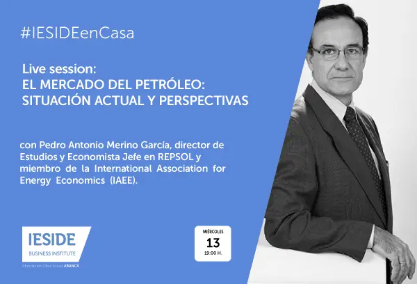 Imagen promocional de la charla online de Pedro Merino.