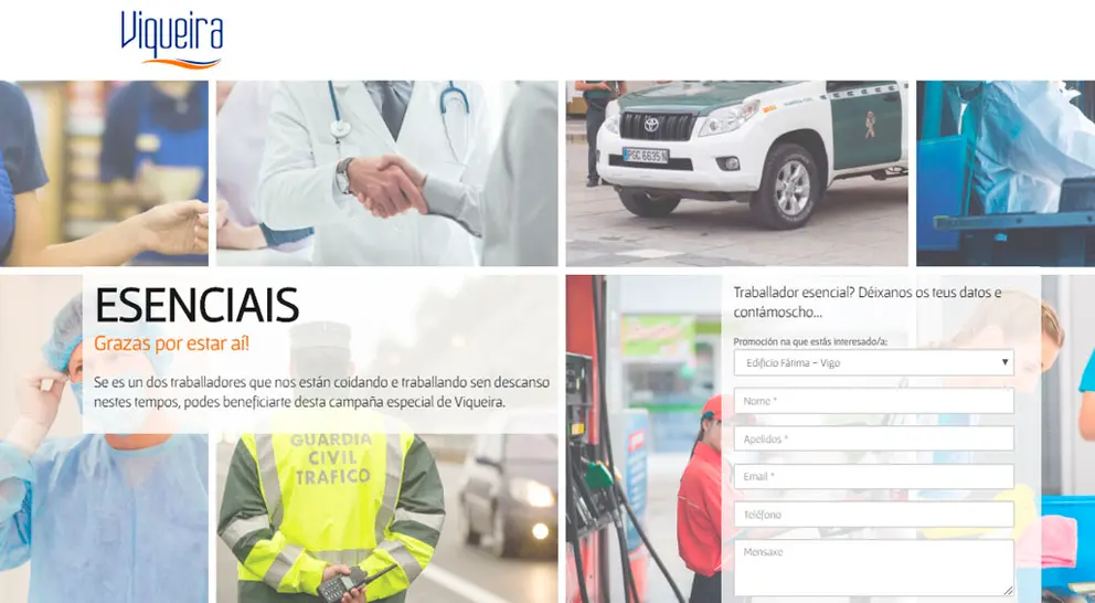 Imagen promocional de la web de Grupo Viqueira.