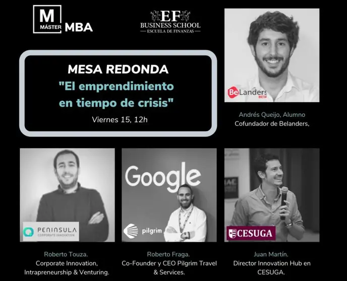 Webinar sobre emprendimiento en EF Business School.