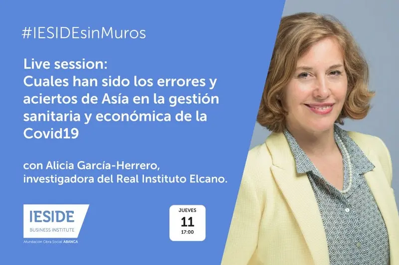 Alicia Garc&iacute;a-Herrero, invitada en el pr&oacute;ximo live session de IESIDE.