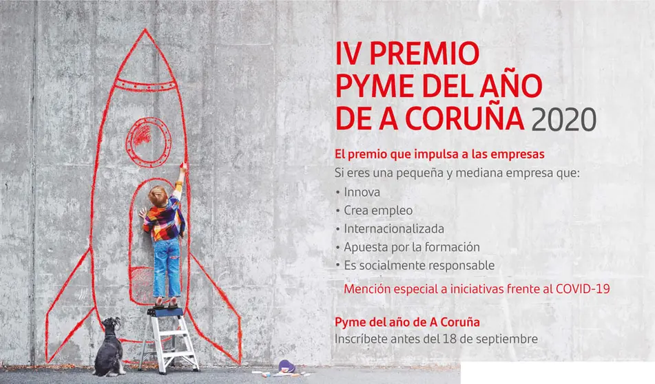 Imagen promocinal del IV Premio Pyme del A&ntilde;o de A Coru&ntilde;a.