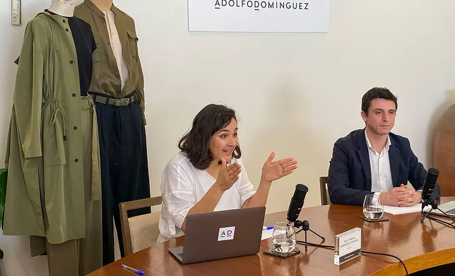 Adriana Dom&iacute;nguez y Antonio Puente, en un momento de la rueda de prensa online de presentaci&oacute;n de resultados de AD.