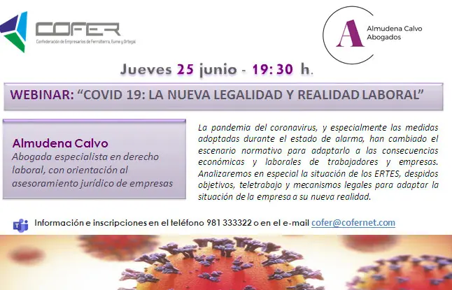 Webinar de Cofer sobre la nueva realidad laboral.
