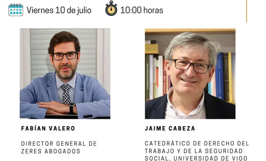 Fabi&aacute;n Valero y Jaime Cabeza intervendr&aacute;n en el desayuno online.