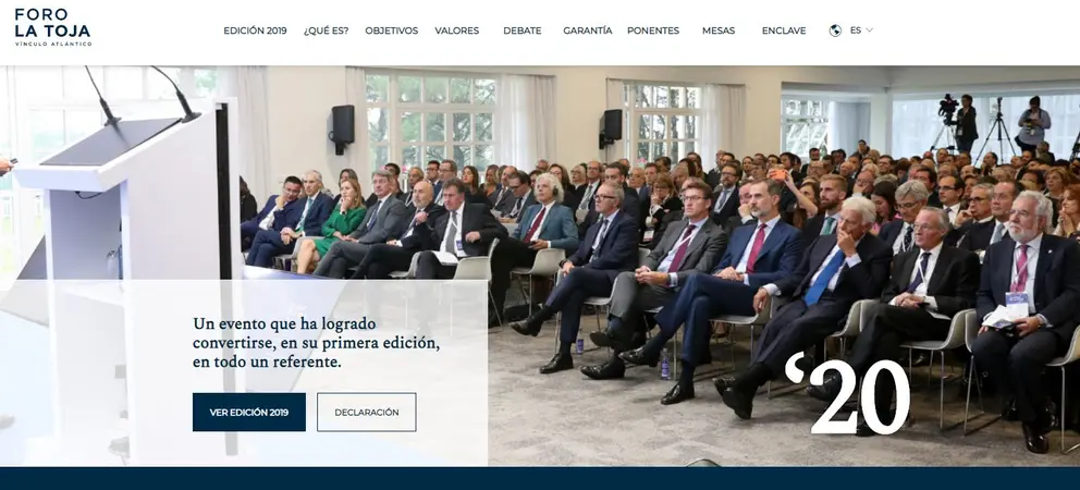 Web del Foro La Toja.