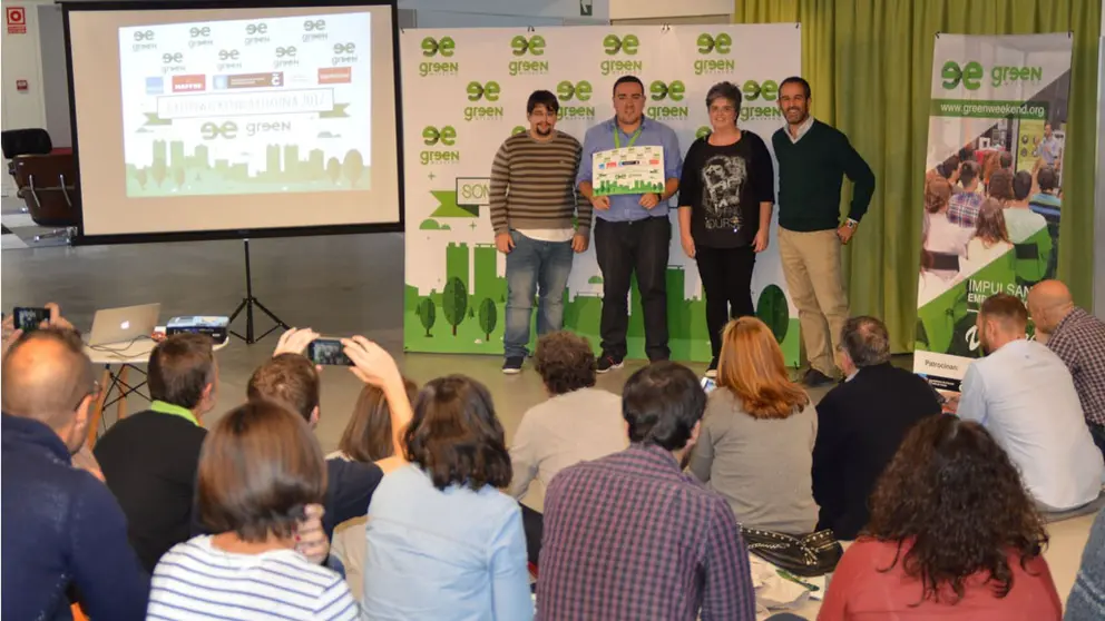 Imagen de los ganadores del Greenweekend celebrado en 2017 en A Coru&ntilde;a.