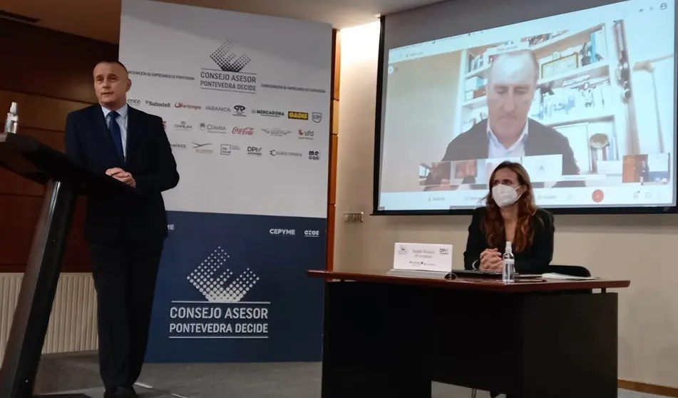 En primer t&eacute;rmino, el presidente de la CEP, Jorge Cebreiros, presentando las caracter&iacute;sticas de la aceleradora
