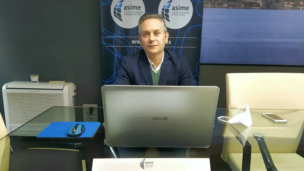 Enrique Mall&oacute;n, secretario xeral de Asime.