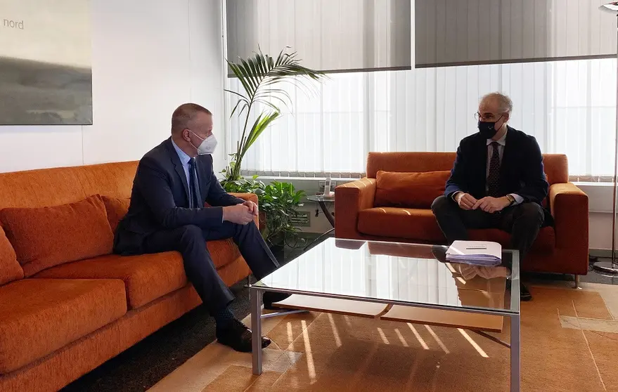 Jorge Cebreiros y Francisco Conde, en su encuentro.