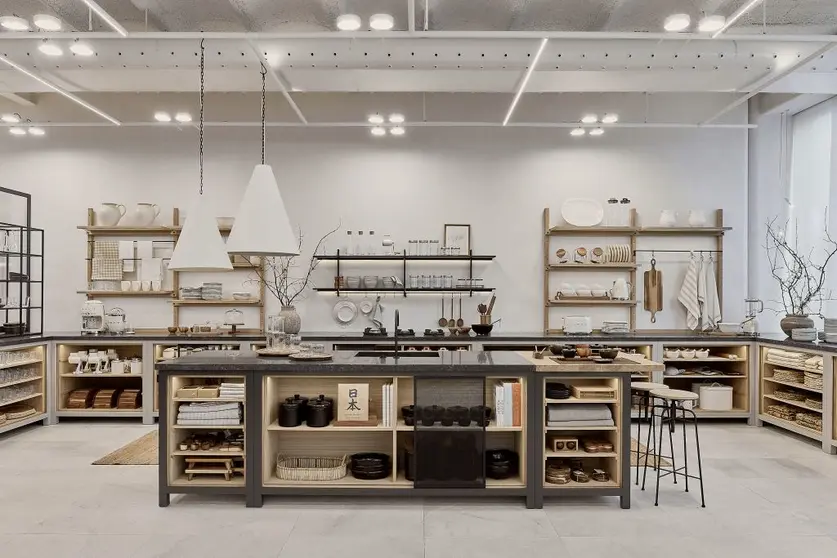 La nueva tienda de Zara Home de A Coru&ntilde;a refleja el esquema tradicional de una casa,.