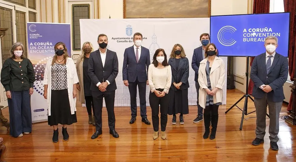 Representantes de las entidades que promueven A Coru&ntilde;a Convention Bureau.