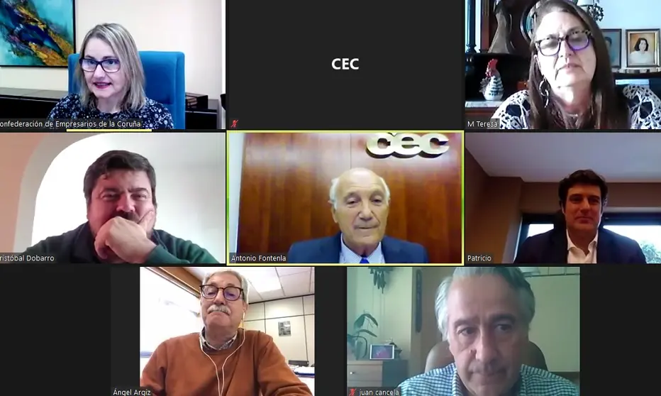 Comit&eacute; ejecutivo de la Confederaci&oacute;n de Empresarios de A Coru&ntilde;a.