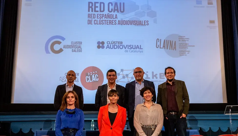 Representantes de los cl&uacute;steres integrados en la Red Espa&ntilde;ola de Cl&uacute;steres Audiovisuales./SANTIAGO PIXEL.