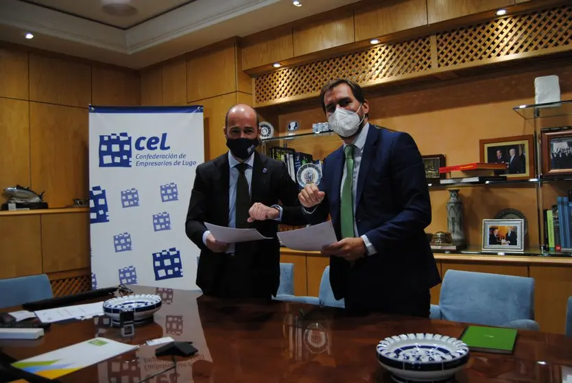 Borja Cancela, director comercial de Iberdrola, y Jaime L&oacute;pez, secretario general de la CEL.