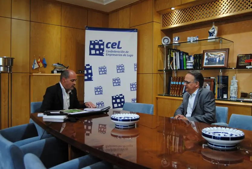 El secretario general de la CEL, Jaime L&oacute;pez, y el profesor de la USC Javier Bueno.