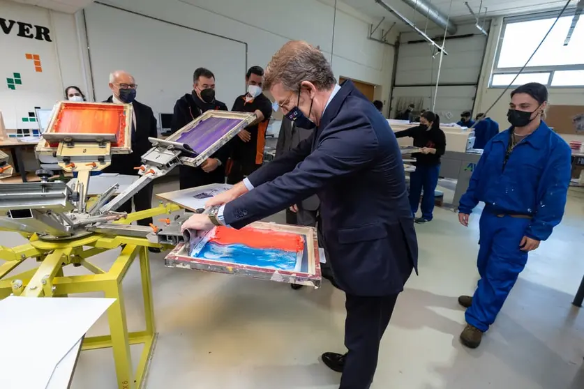 El presidente de la Xunta present&oacute; los resultados de la encuetsa de inserci&oacute;n laboral en FP./D.CABEZ&Oacute;N. XUNTA DE GALICIA.