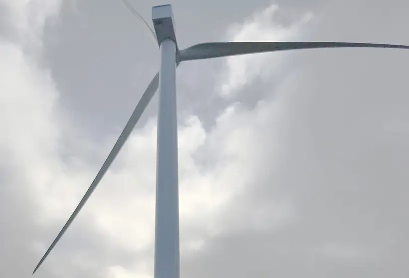 Un aerogenerador en un parque e&oacute;licode de Enel Green Power Espa&ntilde;a en la provincia de Lugo.