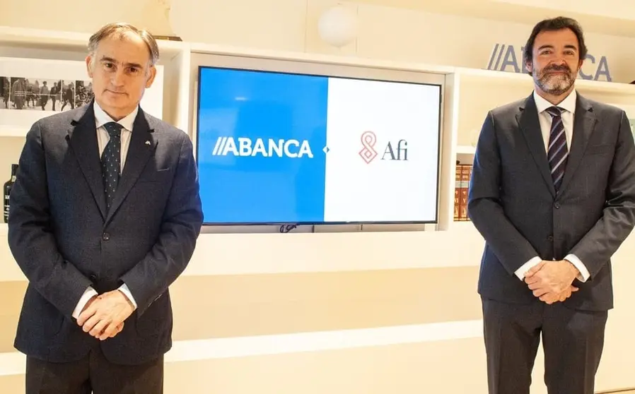 uan Luis Vargas-Z&uacute;&ntilde;iga, director general de Mercado de Capitales, Gesti&oacute;n y Distribuci&oacute;n de Abanca, y C&eacute;sar Cantalapiedra, socio director del &aacute;rea de Finanzas P&uacute;blicas de Afi.