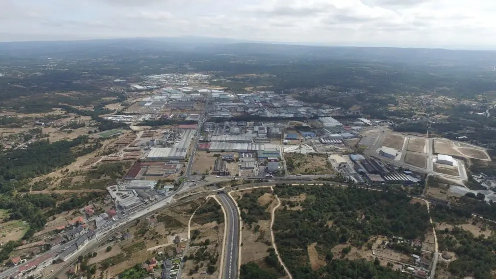 Vista &aacute;rea del pol&iacute;gono de San Cibrao das Vi&ntilde;as.
