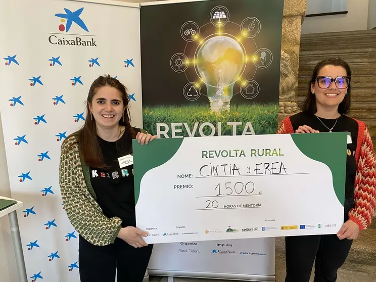 Erea Rodr&iacute;guez y Cintia Lomba son las promotoras de Skeirum, premiado en la Revolta Rural.