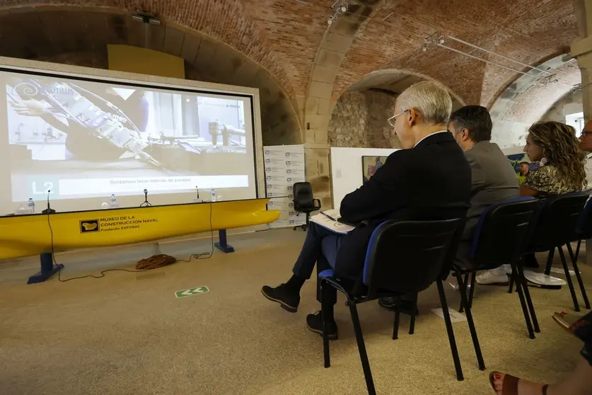 El vicepresidente Francisco Conde, en la clausura en Ferrol de la UMI Nautilus.