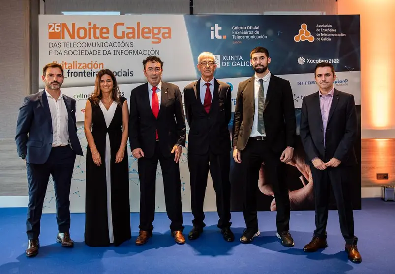 Premiados na Noite Galega das Telecomunicaci&oacute;ns 2022.