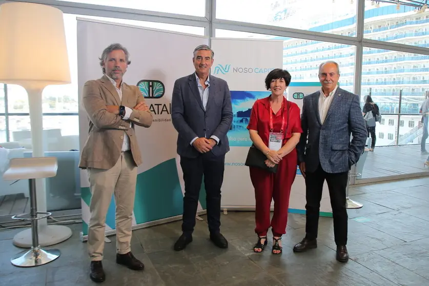 Pablo &Aacute;lvarez, presidente DATALife; Tomas P&eacute;rez, CEO de Noso Capital; Carme Pampin, presidenta Bioga; Antonio Couceiro, presidente Noso Capital