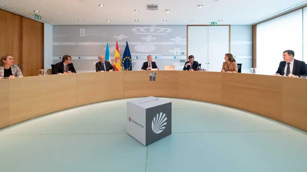 Un momento de la reuni&oacute;n del Consello de la Xunta.