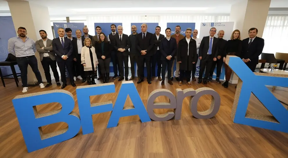 Participantes en la jornada de bienvenida de la 4&ordf; BFaero.
