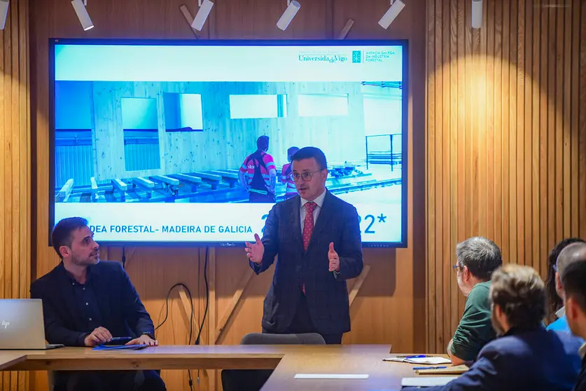 Presentaci&oacute;n del estudio sobre la industria forestal gallega en 2021./DUVI.
