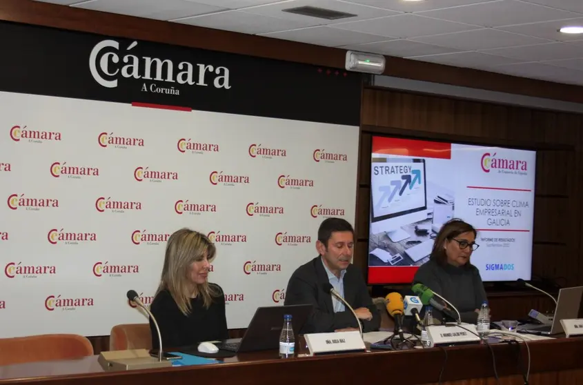 El director general de la C&aacute;mara de A Coru&ntilde;a, Manuel Galdo, y la directora general de Sigmados, Rosa D&iacute;az, presentar&aacute;n ma&ntilde;ana, viernes 25 de noviembre, el Estudio sobre clima empresarial en Galicia.