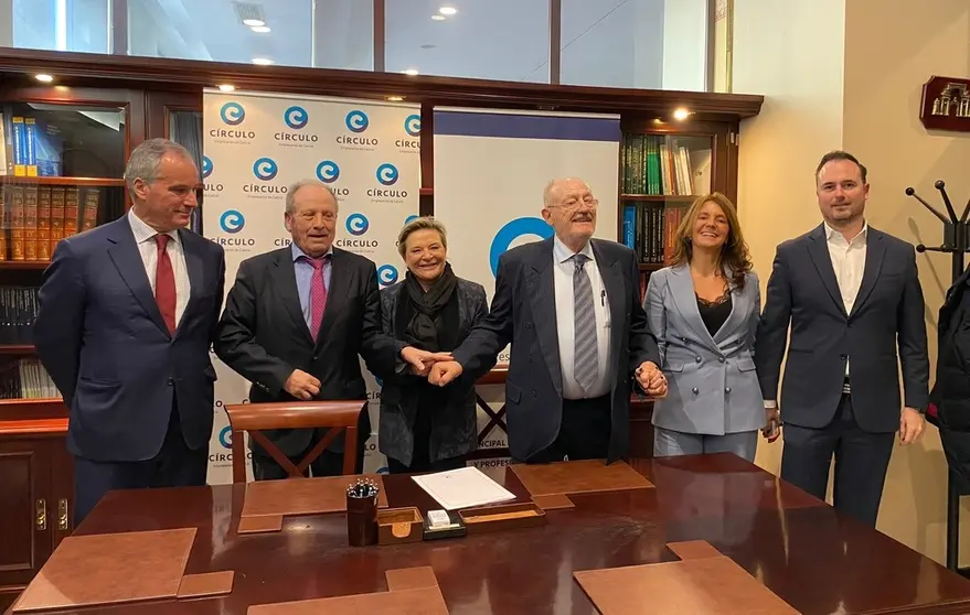 Directivos de C&iacute;rculo de Empresarios de Galicia y Nord&eacute;s Club Empresarial.