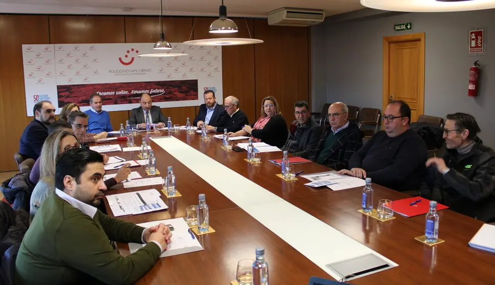 Reuni&oacute;n de la junta directiva de la Asociaci&oacute;n de Empresarios Pol&iacute;gono San Cibrao.