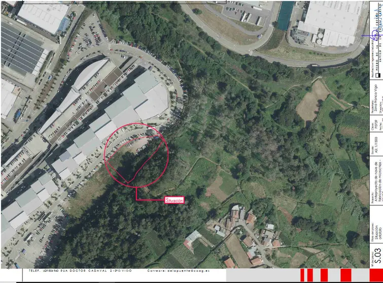 Ubicaci&oacute;n de la planta de semiconductores de SPARC en el PTL de Vigo.
