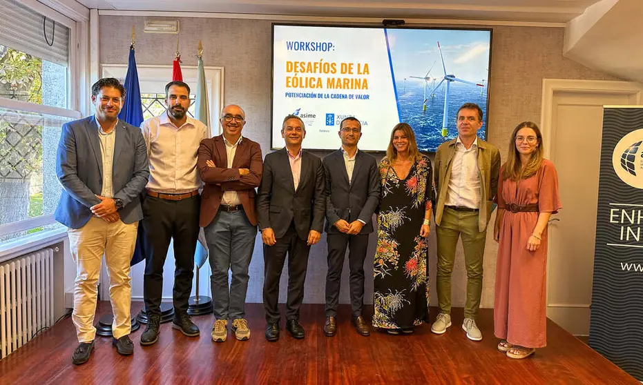 Participantes en el workshop sobre los desaf&iacute;os actuales de la e&oacute;lica marina celebrado en Vigo.