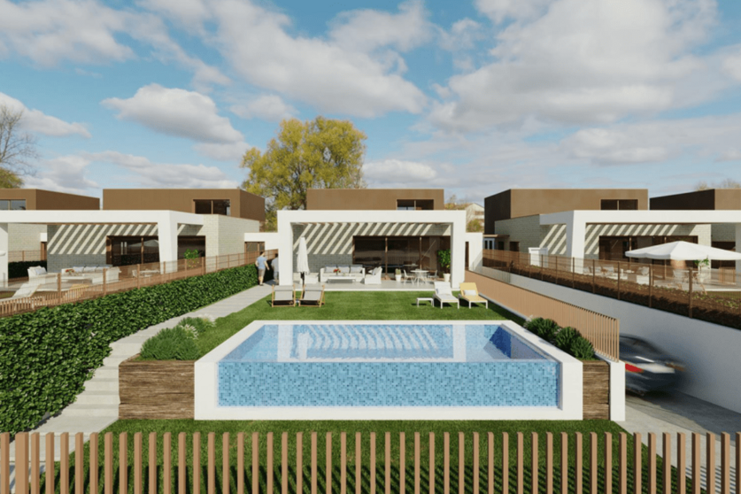 Imagen de una de las viviendas del proyecto residencial en Oleiros.