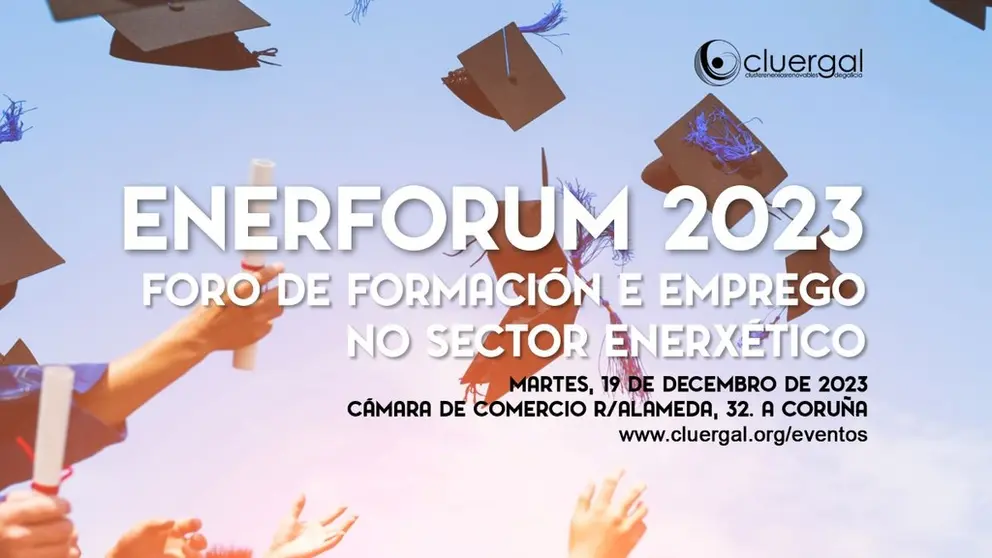 Cartel del II Foro de Empleo "Enerforum", organizado por Cluergal.
