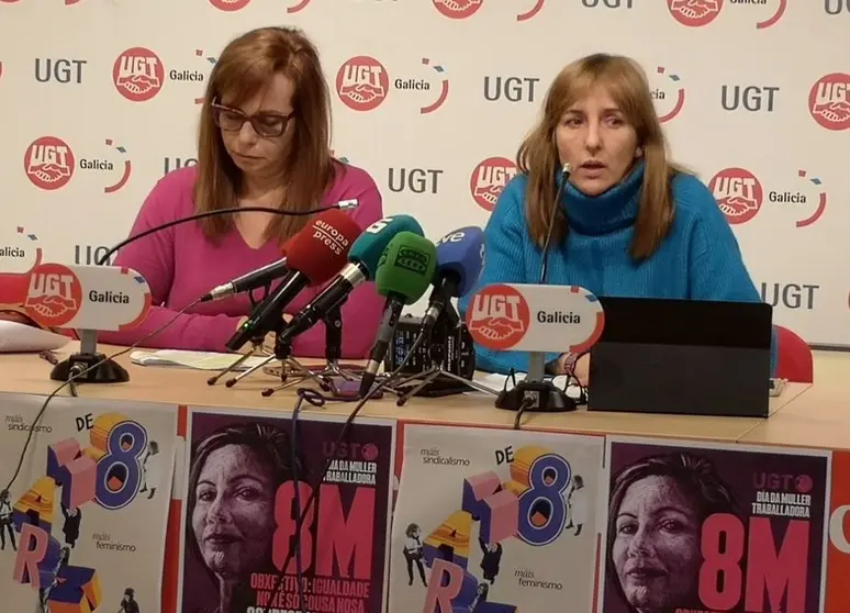 Presentaci&oacute;n do informe "8 de marzo" realizado por UGT-Galicia.