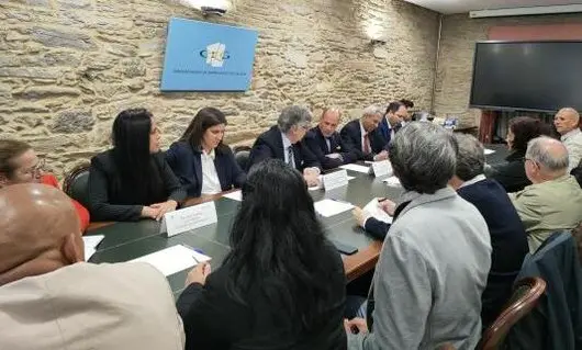 Recepci&oacute;n en la sede de la CEG en Santiago a la delegaci&oacute;n cubana.