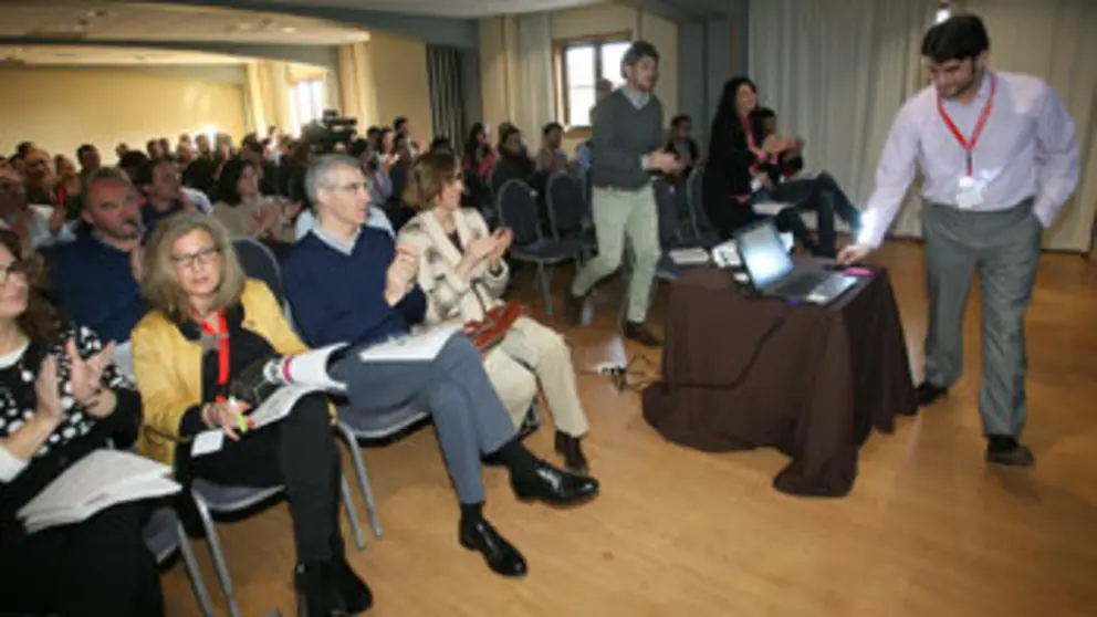 El conselleiro de Econom&iacute;a en la jornada destinada a emprendedores en Pant&oacute;n