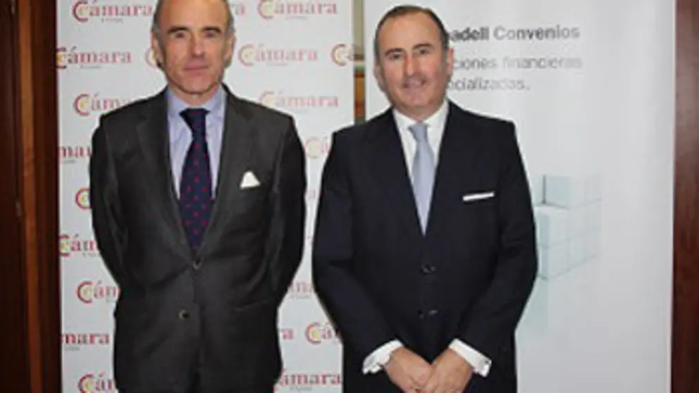 El presidente de la C&aacute;mara de Comercio de A Coru&ntilde;a y el director general de SabadellGallego