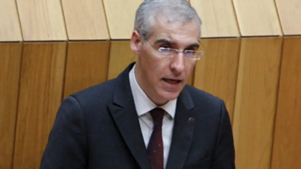 Francisco Conde, nunha intervenci&oacute;n no Parlamento gallego./C.P.